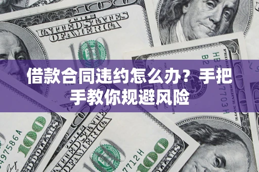武汉借款合同违约怎么办？手把手教你规避风险