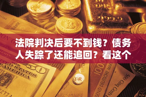武汉法院判决后要不到钱？债务人失踪了还能追回？看这个方法！