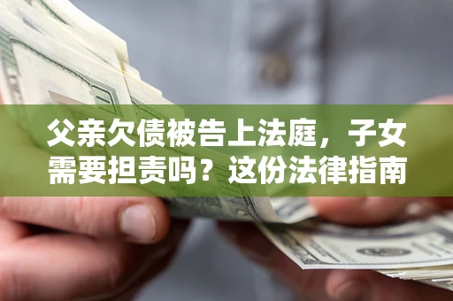 武汉父亲欠债被告上法庭，子女需要担责吗？这份法律指南必须看完
