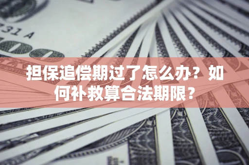 武汉担保追偿期过了怎么办？如何补救算合法期限？