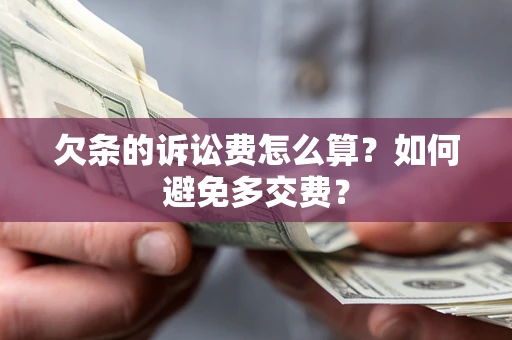 武汉欠条的诉讼费怎么算？如何避免多交费？