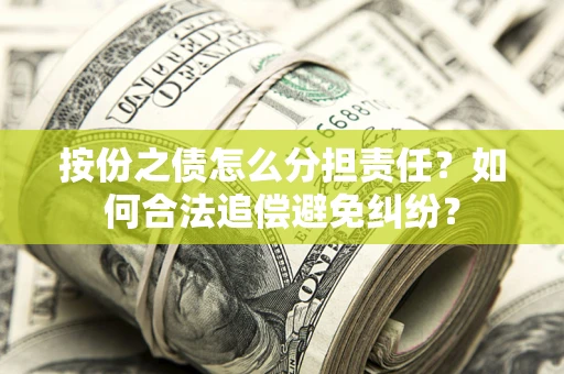 武汉按份之债怎么分担责任？如何合法追偿避免纠纷？